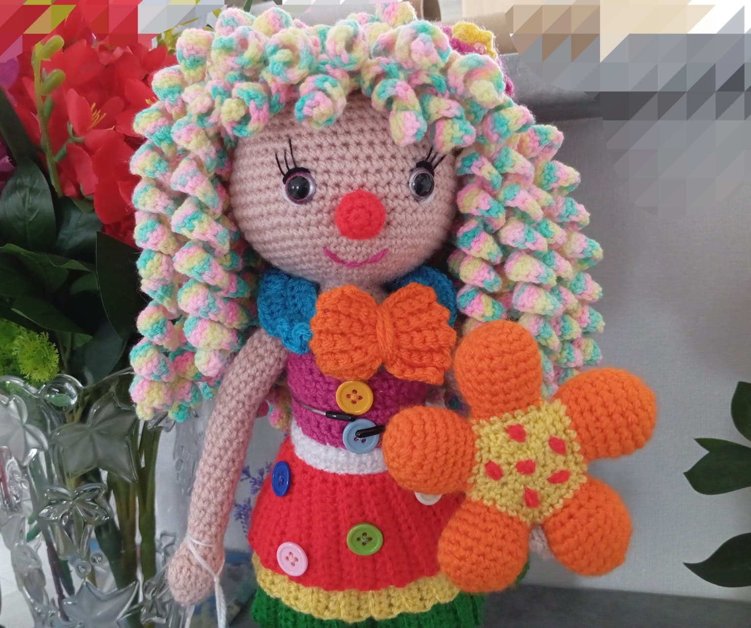 Poupée Amigurumi Clown