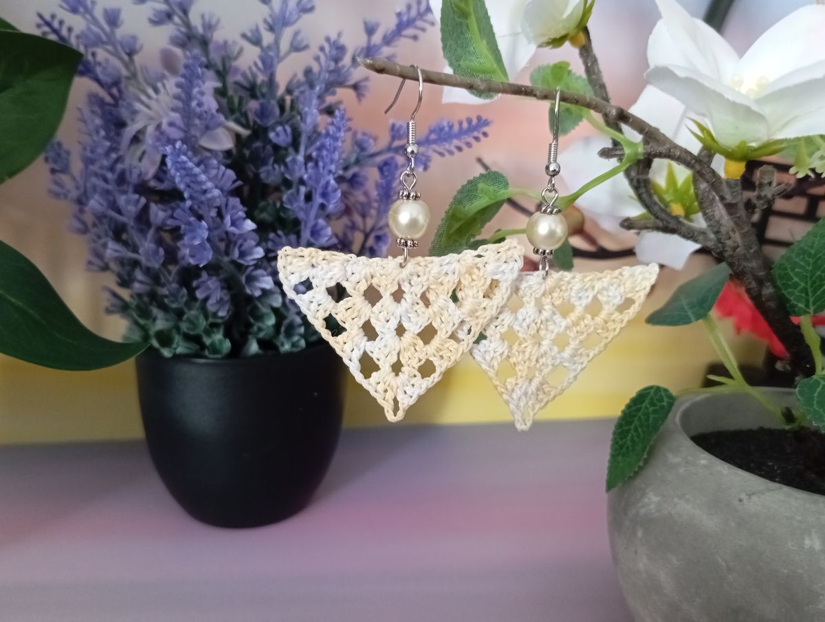 Boucle d'Oreille Jaune dégradé