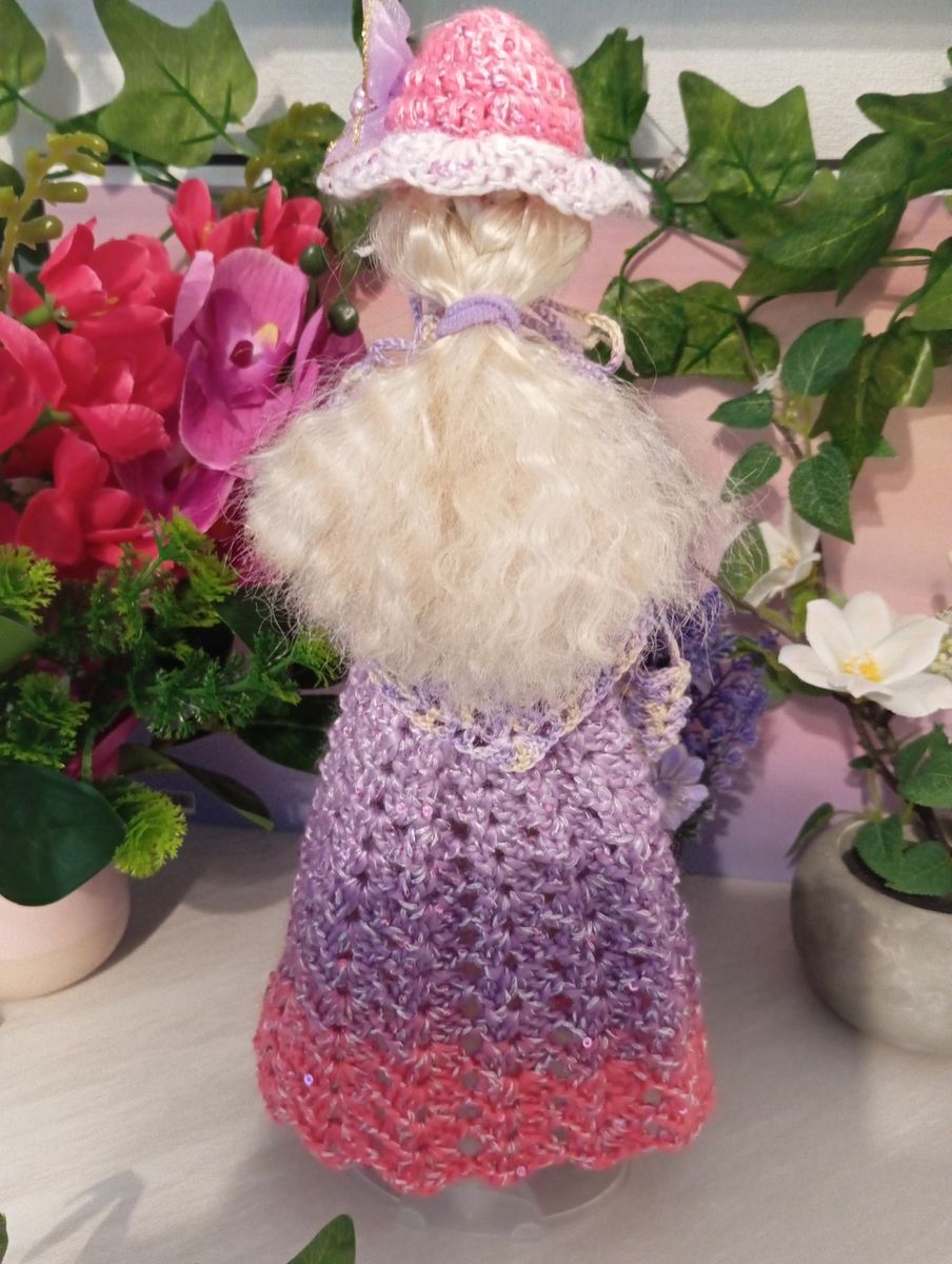 Robe mauve/rose pour poupée type Barbie