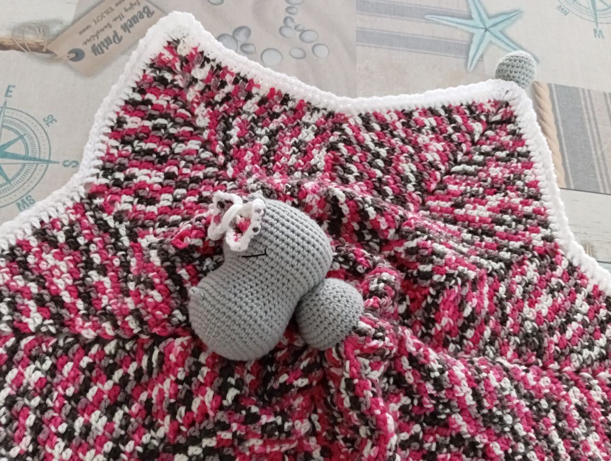 Doudou endormi Hippopotame