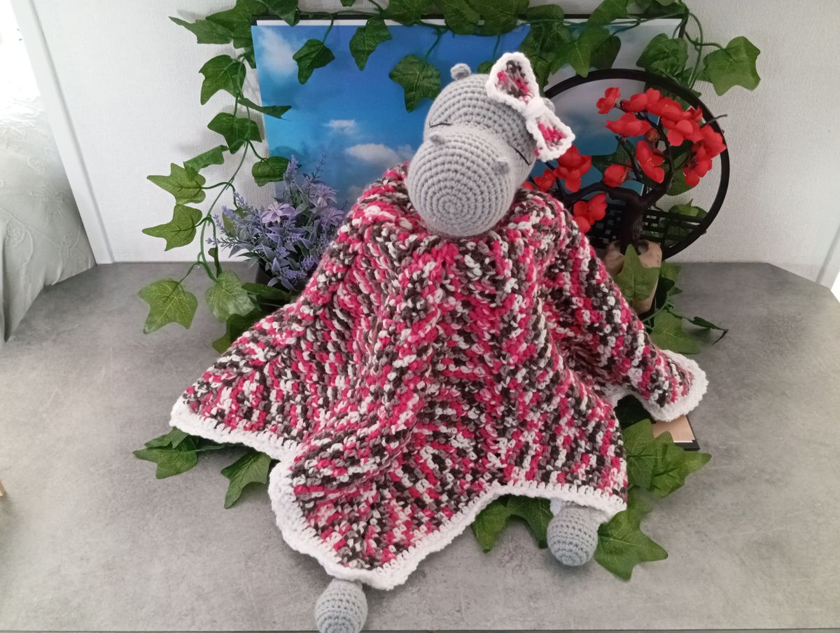 Doudou endormi Hippopotame