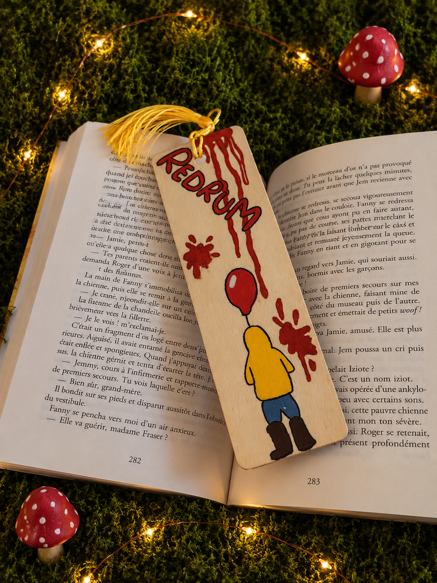 Marque-page artisanal – Frissons entre les pages