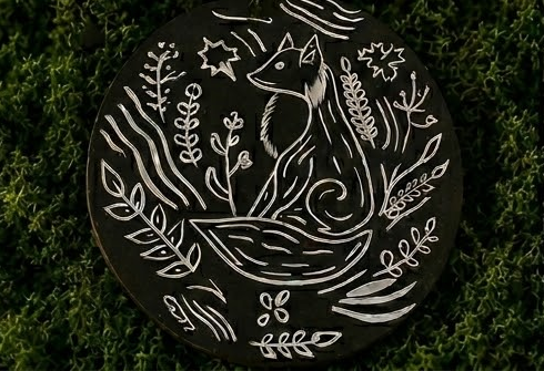 Lot de 6 dessous de verre artisanaux – Collection Noir & Blanc