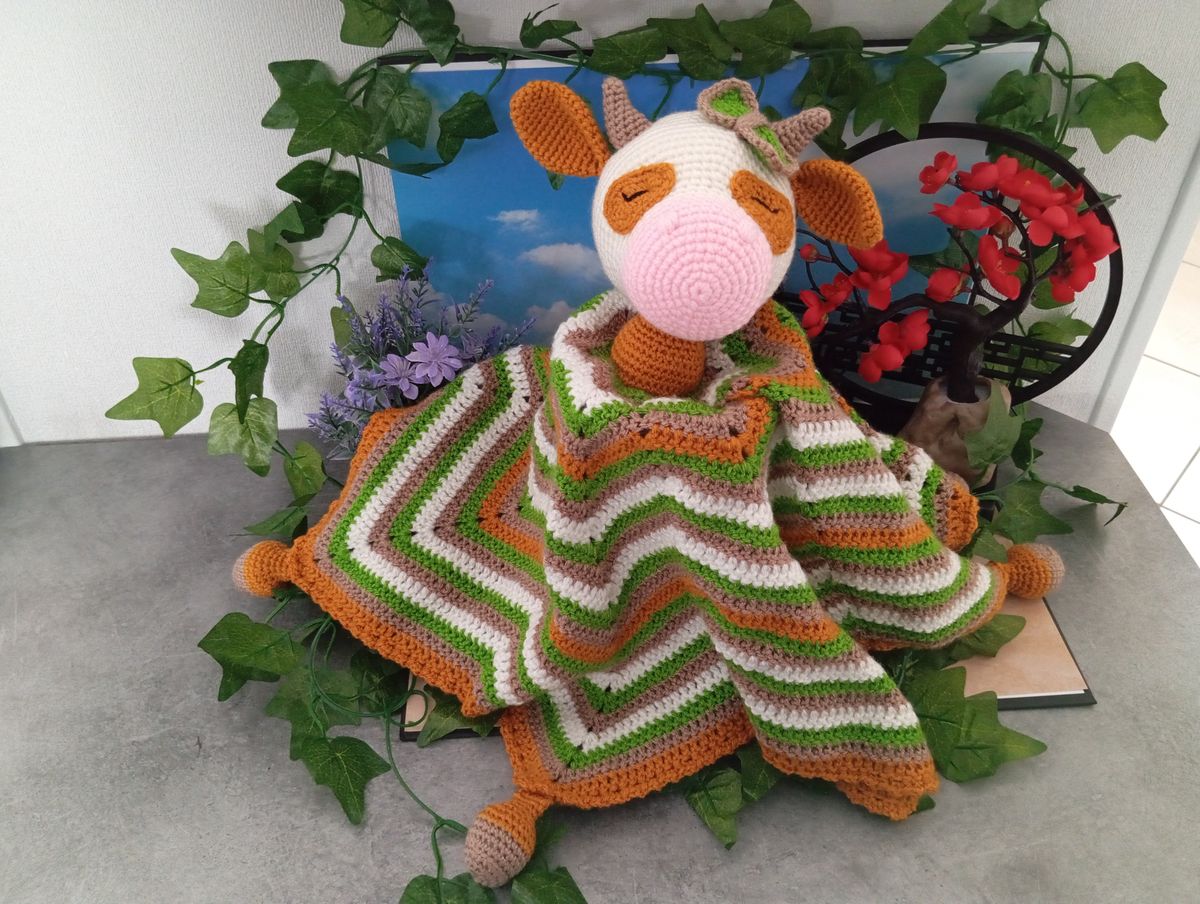 Doudou endormi Vache