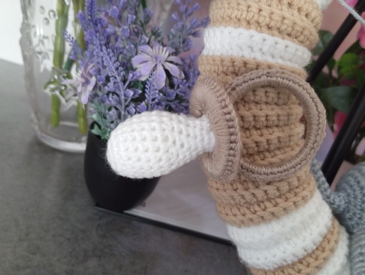 Couronne de naissance marron/beige/blanche