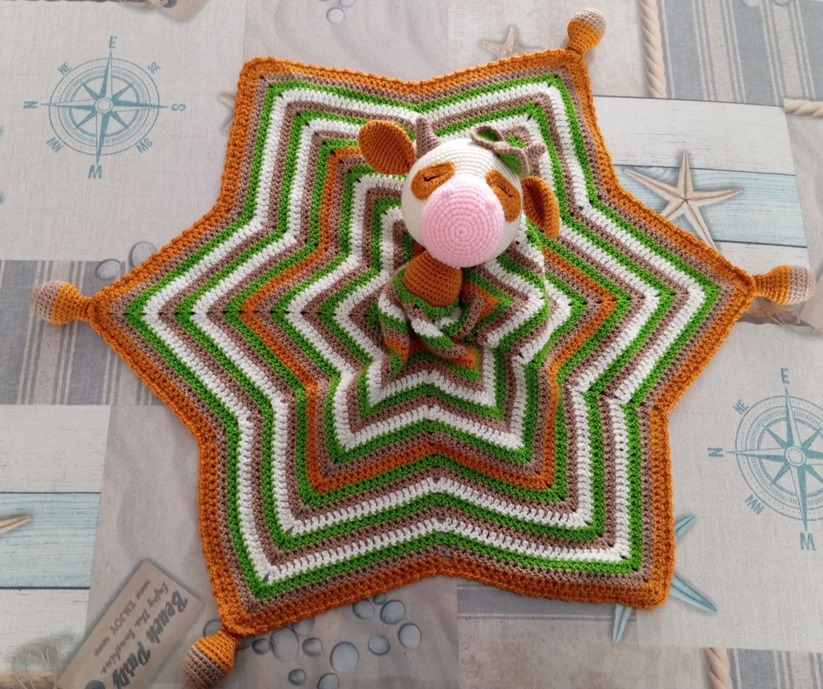 Doudou endormi Vache