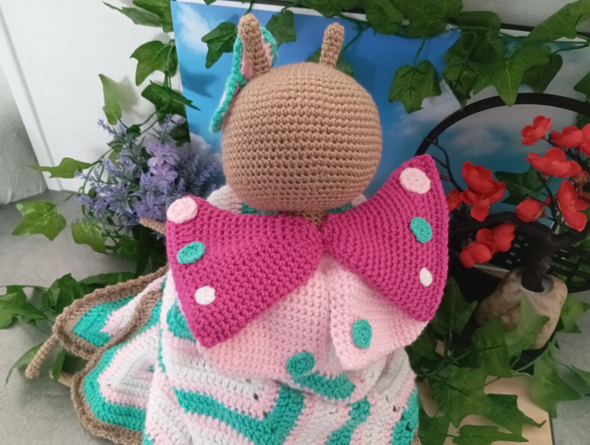 Doudou endormi Papillon
