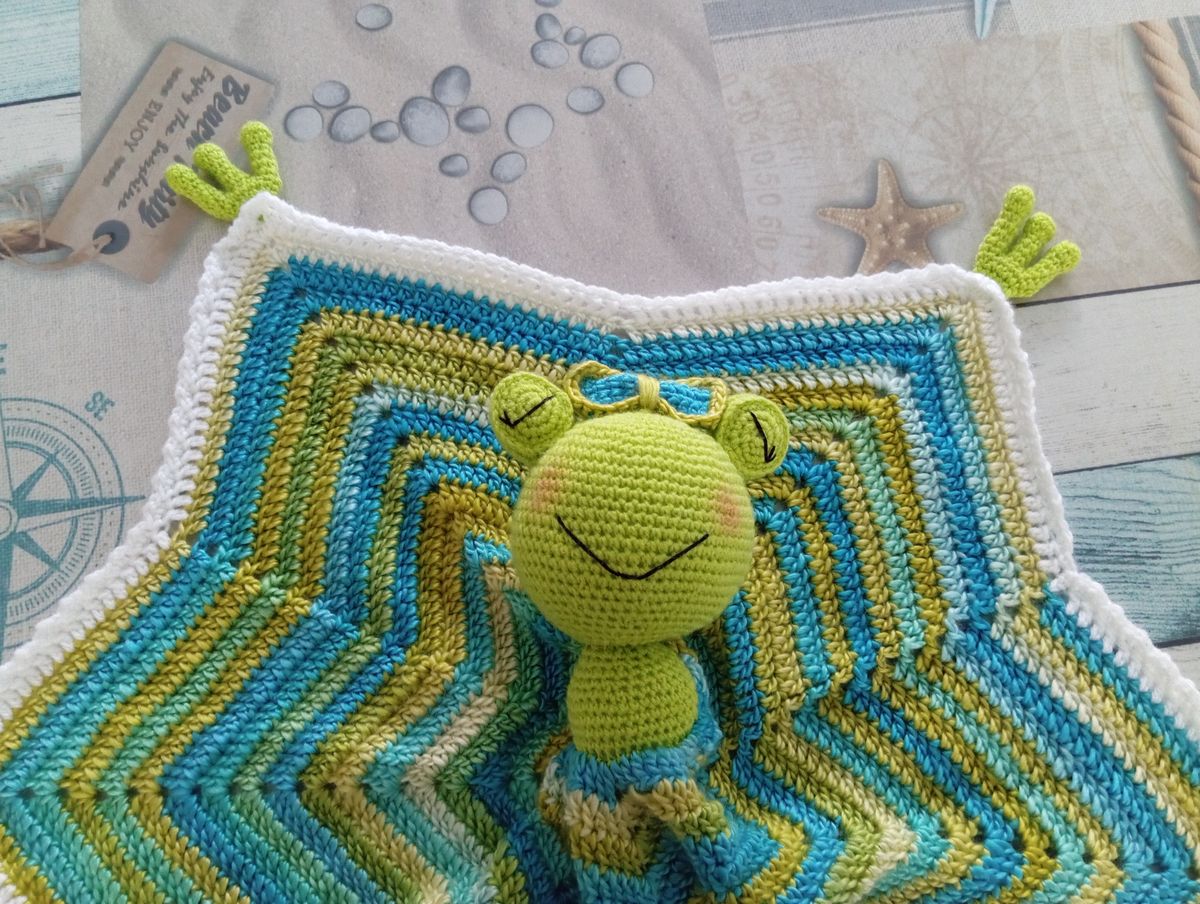 Doudou endormi Grenouille