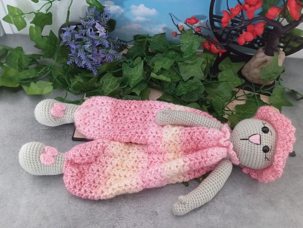 Doudou plat N'Ours Rose