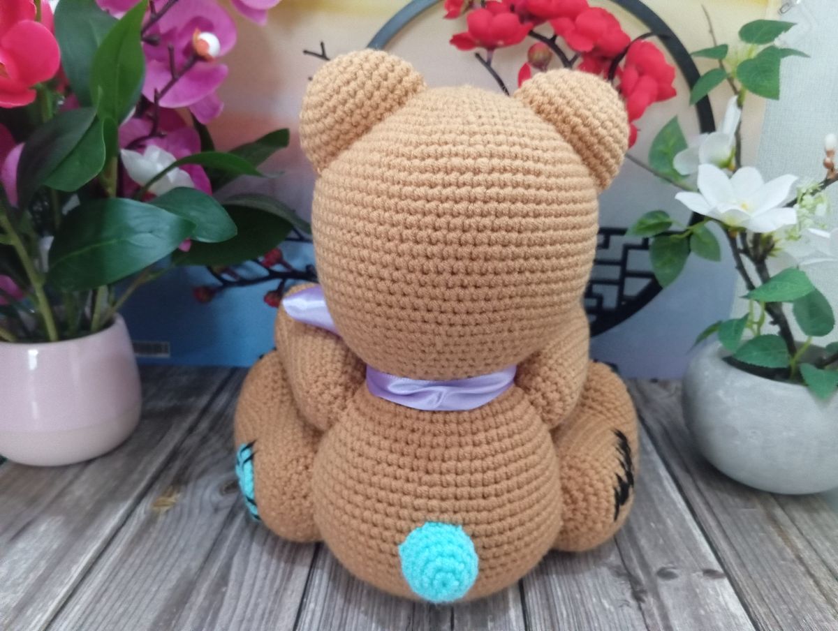 Ours Teddy Bear marron/bleu