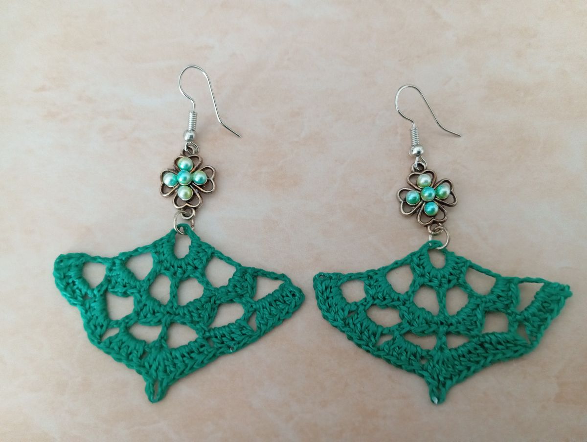 Boucle d'Oreille verte