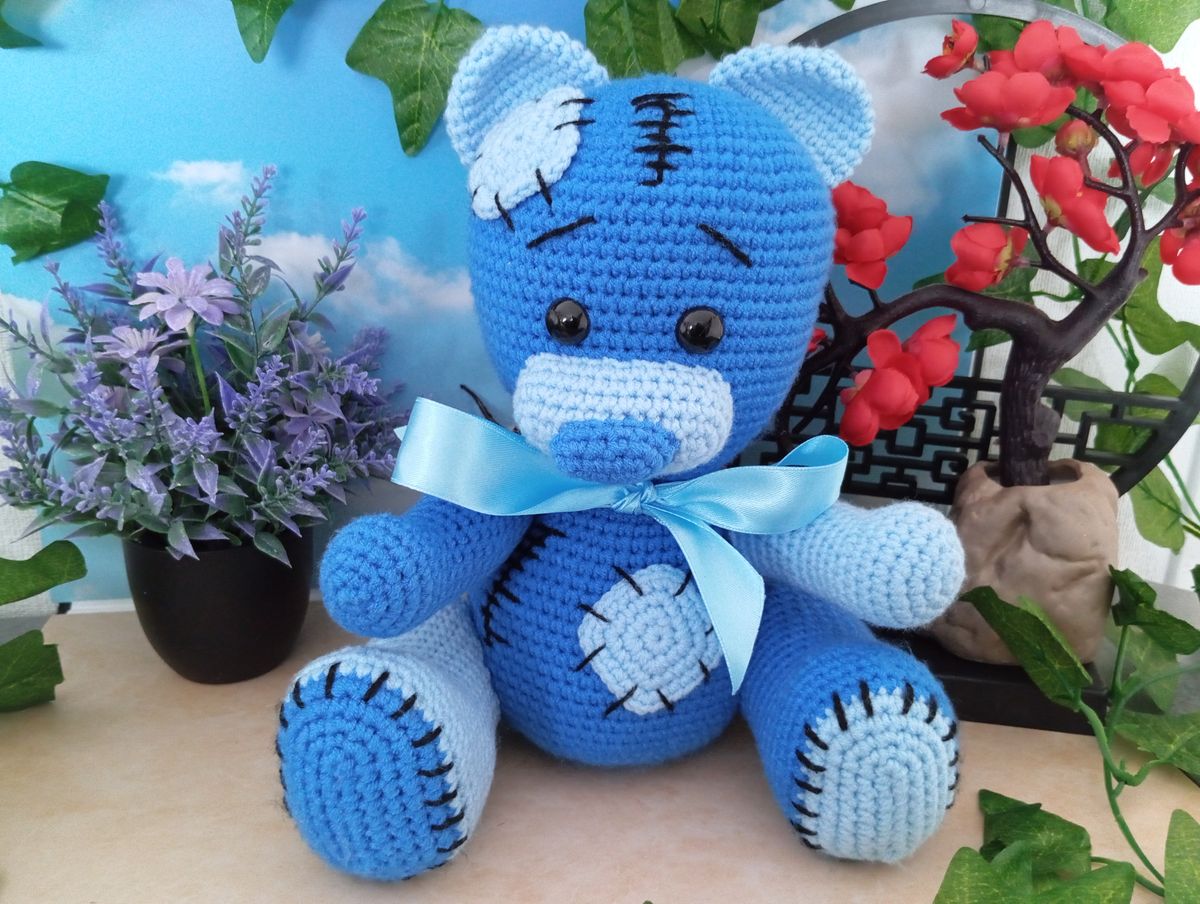 Ours Teddy Bear bleu/bleu ciel