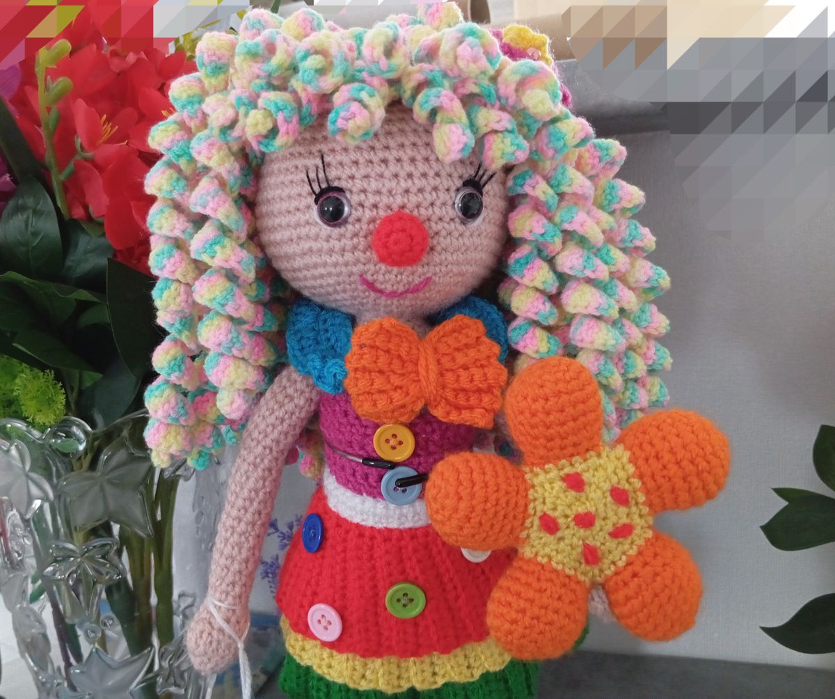 Poupée Amigurumi Clown
