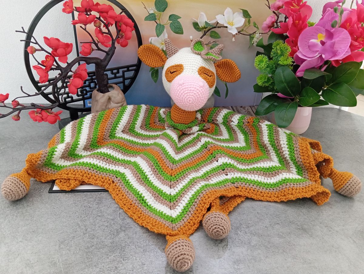 Doudou endormi Vache