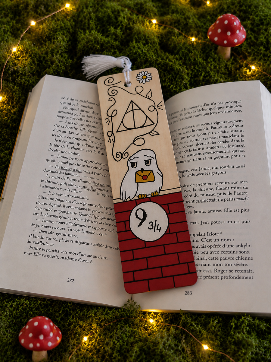 Marque-page artisanal – Univers de sorcellerie