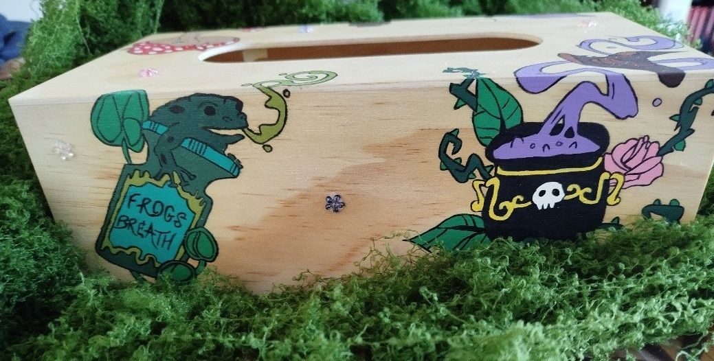 Boîte à mouchoirs artisanale – Univers Mystique