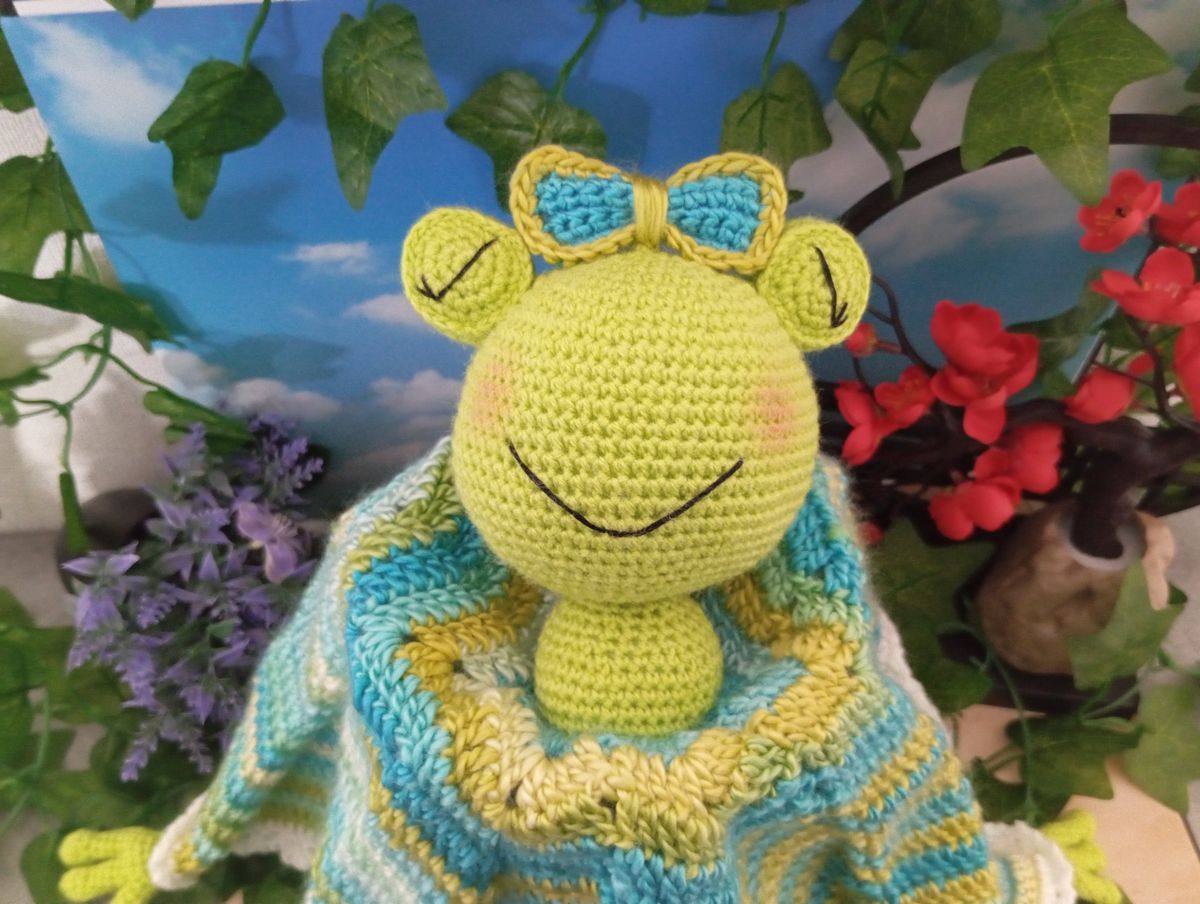 Doudou endormi Grenouille