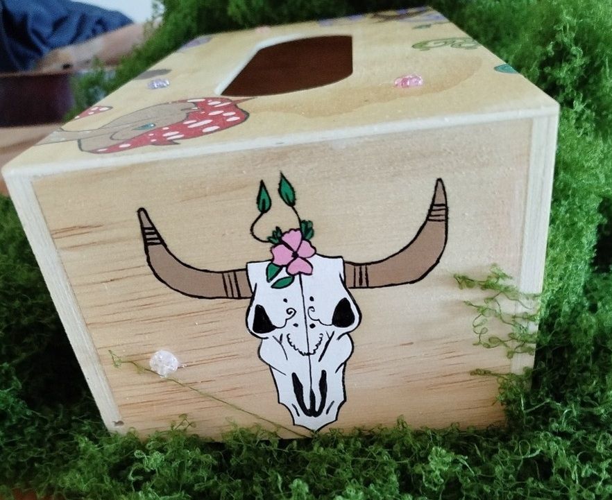 Boîte à mouchoirs artisanale – Univers Mystique