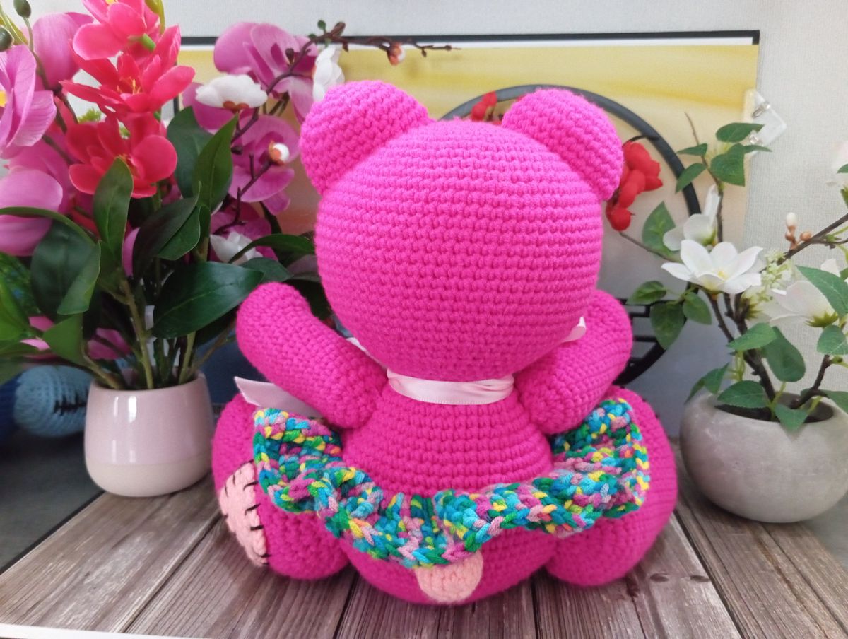 Ours Teddy Bear rose/fuchsia