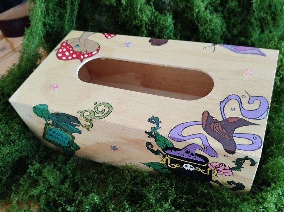 Boîte à mouchoirs artisanale – Univers Mystique