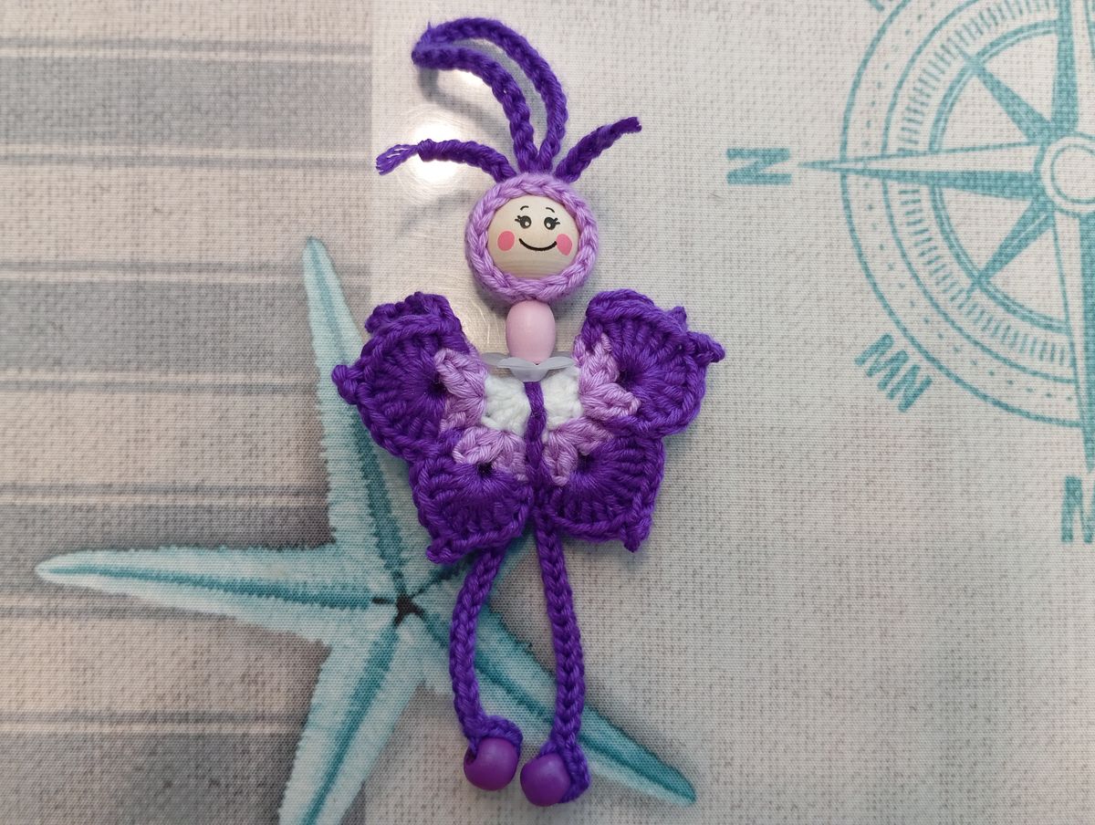 Petite fée porte-bonheur violet/lilas
