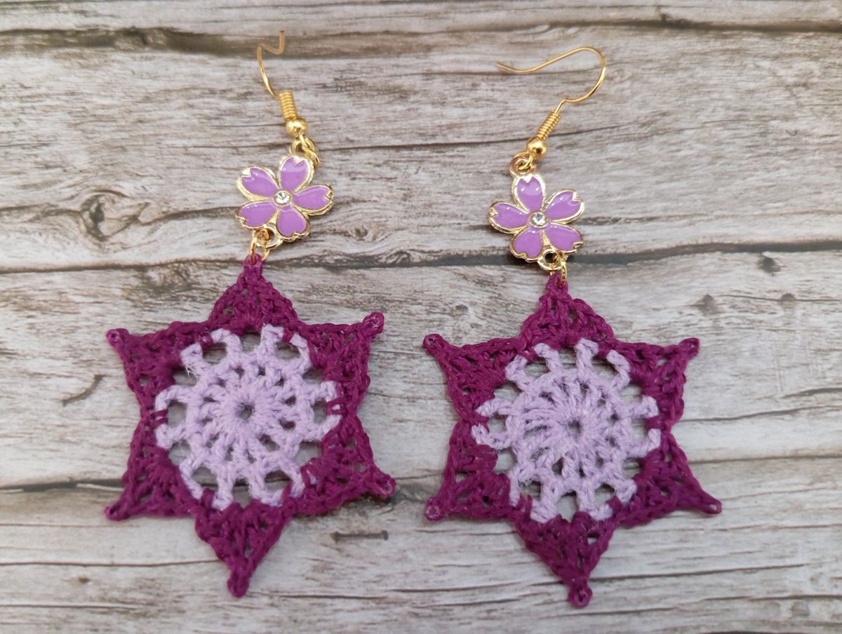 Boucle d'Oreille lilas/violette