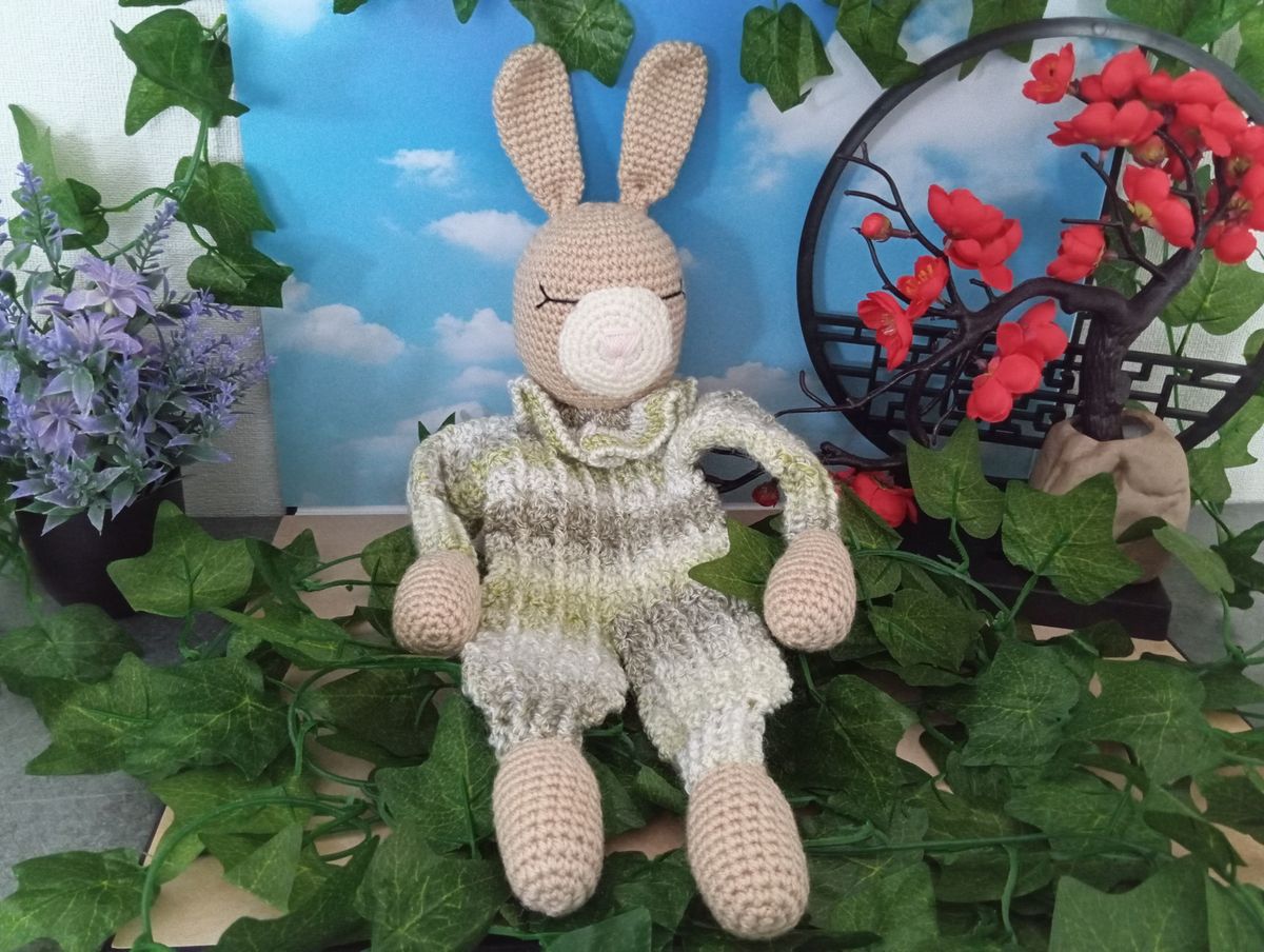 Doudou plat Lapin