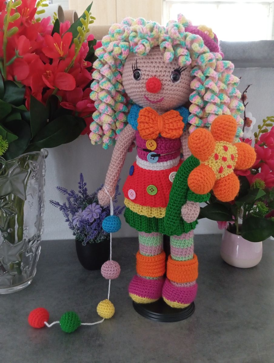 Poupée Amigurumi Clown