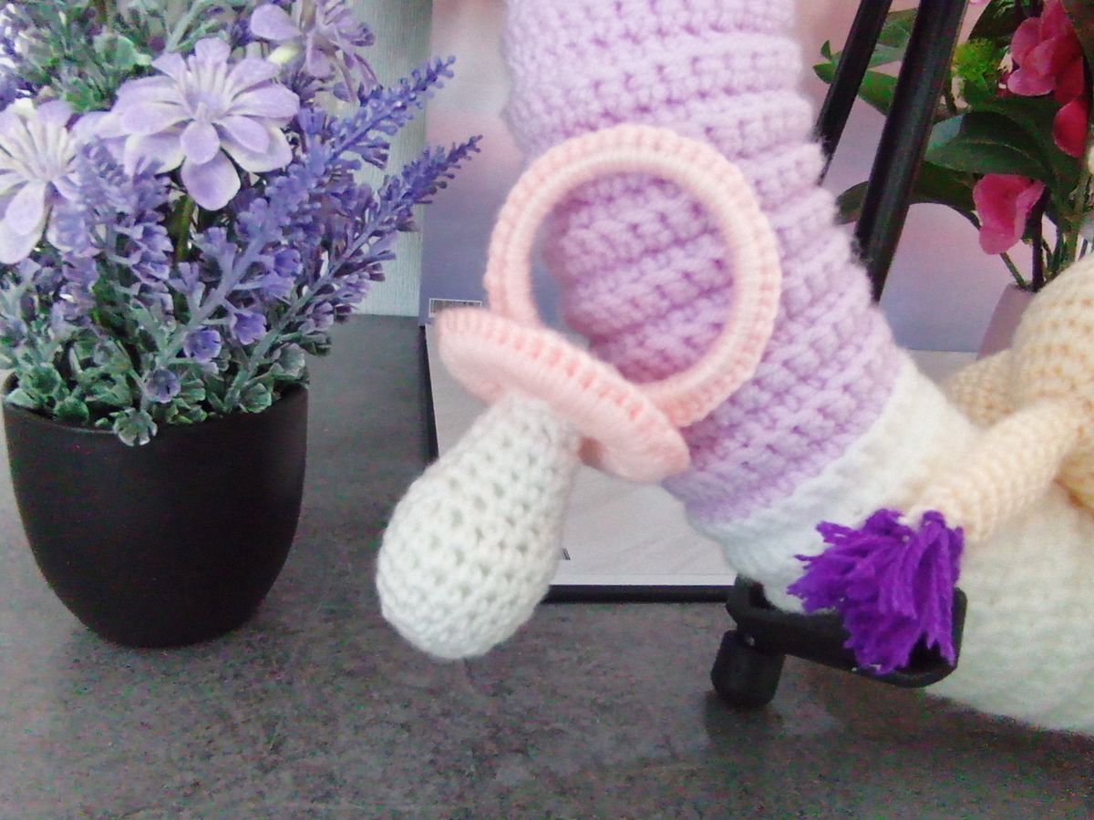 Couronne de naissance blanche/lilas/rose/jaune