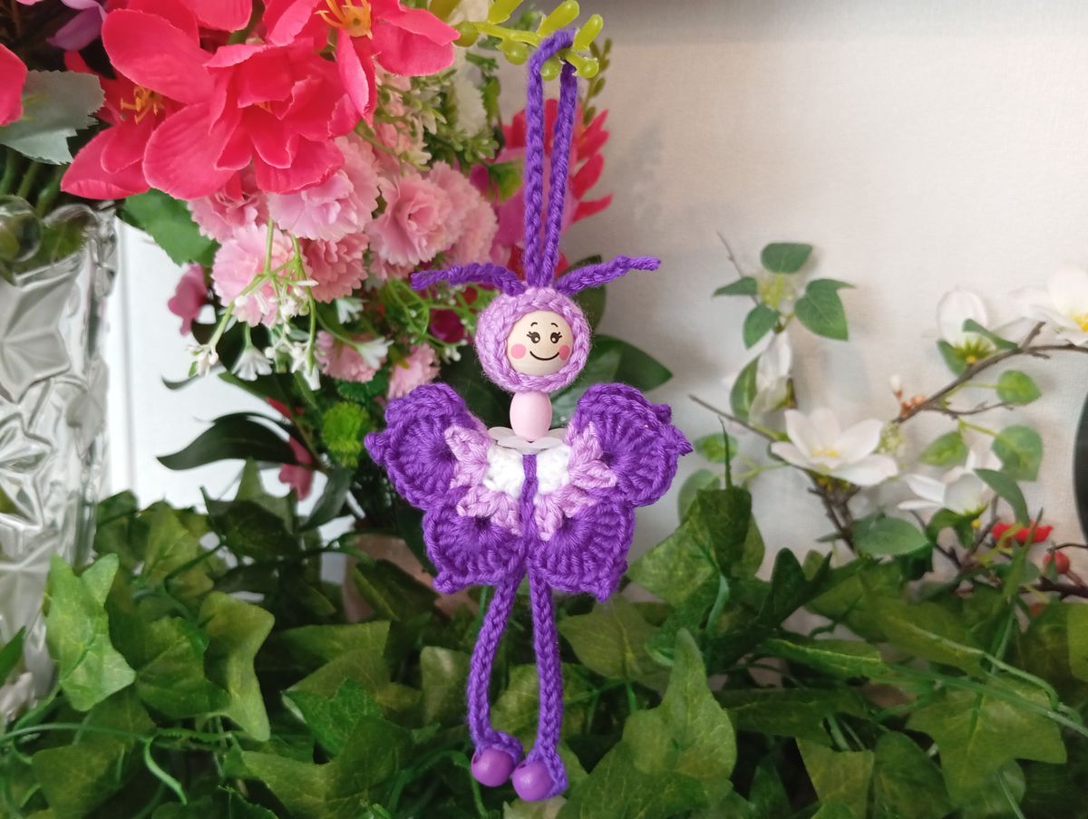 Petite fée porte-bonheur violet/lilas