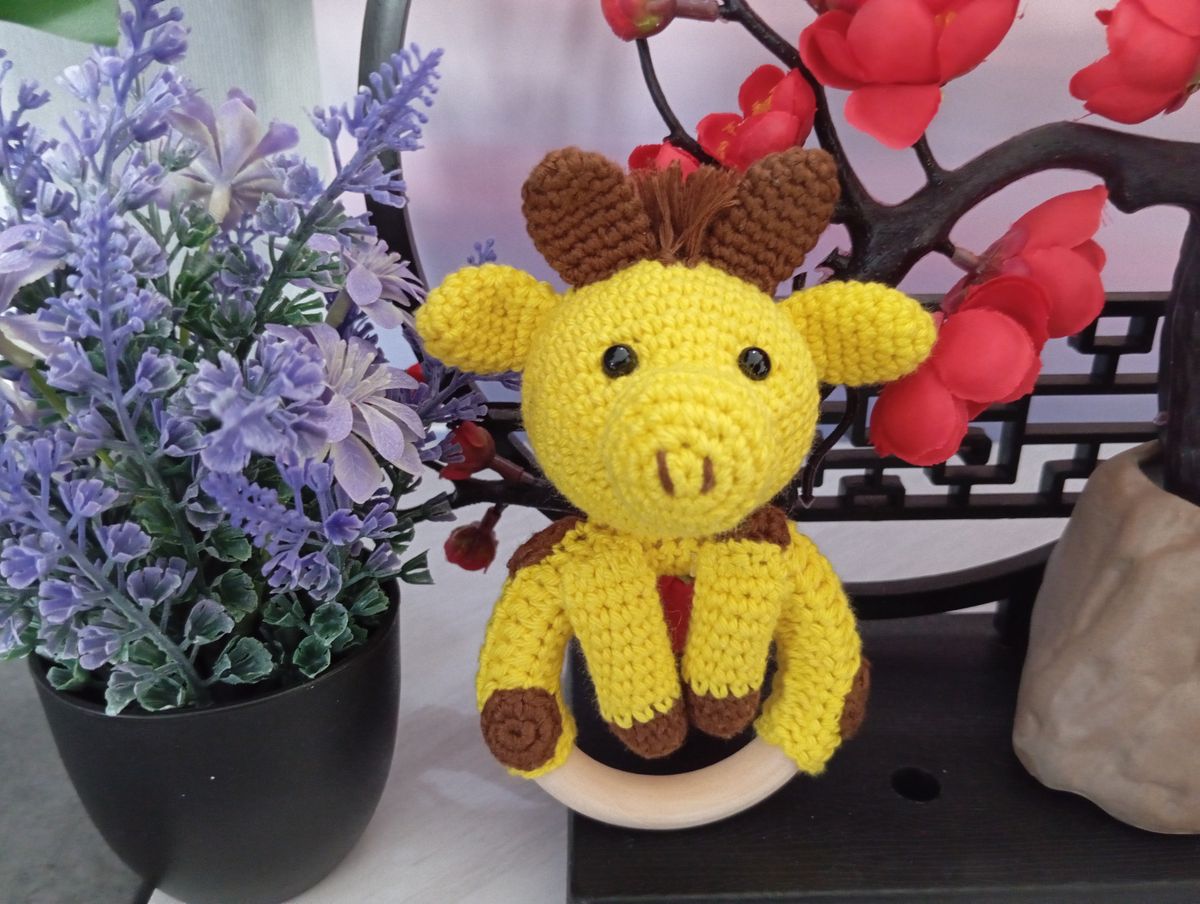 Hochet Girafe jaune