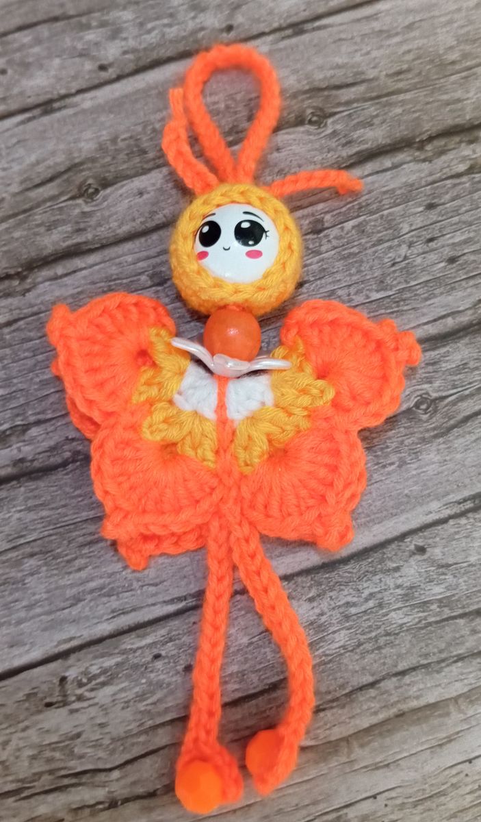 Petite fée porte-bonheur orange