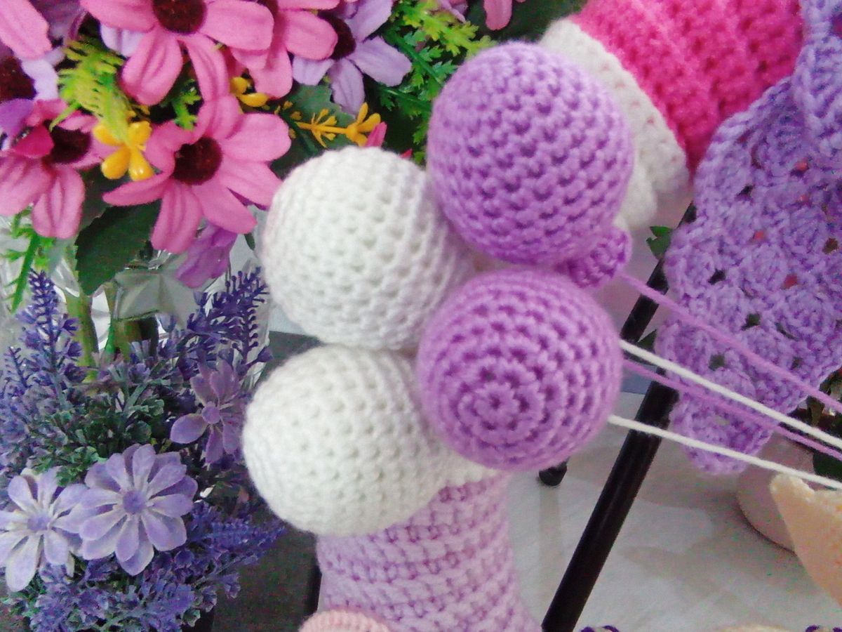 Couronne de naissance blanche/lilas/rose/jaune