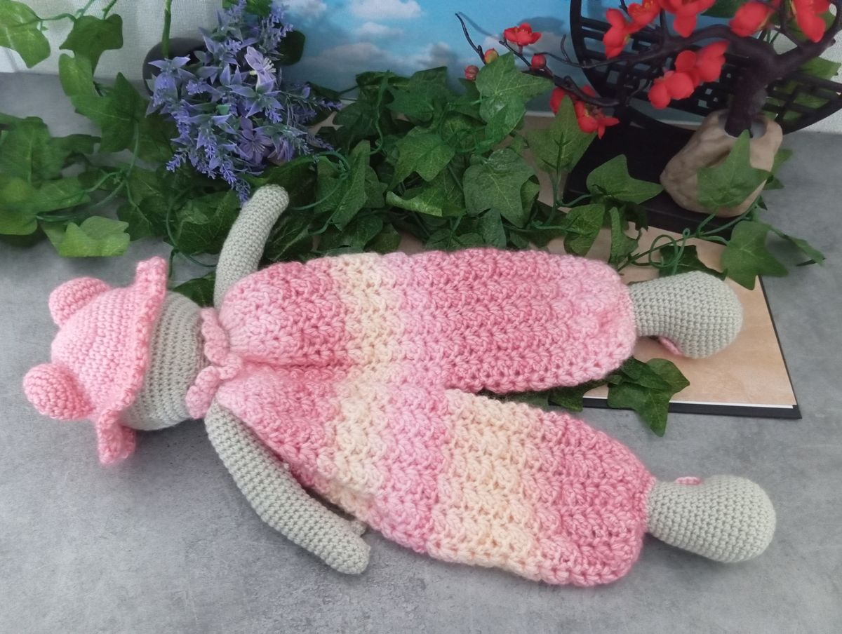 Doudou plat N'Ours Rose