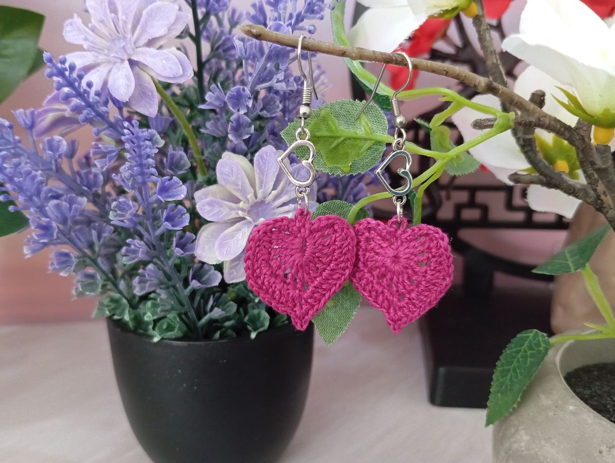 Boucle d'Oreille Grenat
