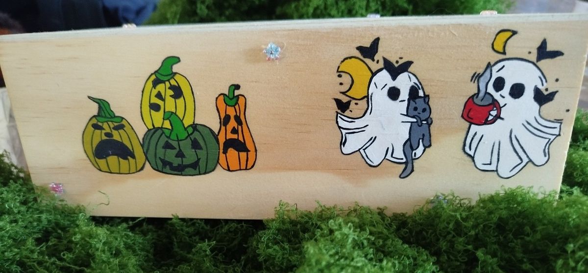Boîte à mouchoirs artisanale – Halloween enchanté